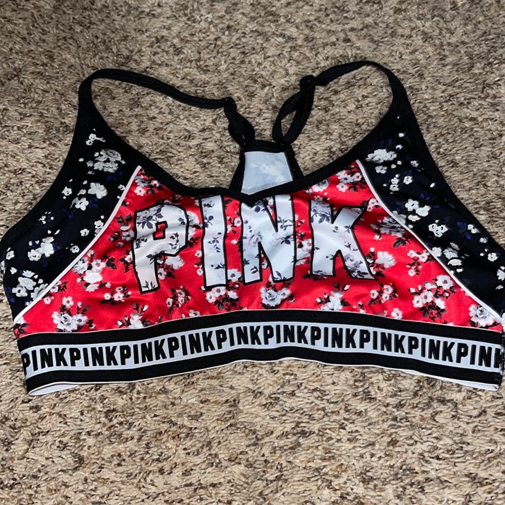 Women’s pink sports bra size large